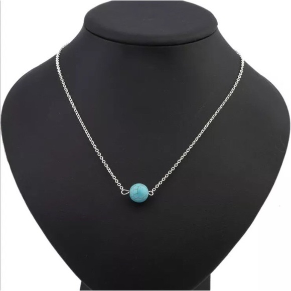 Boutique Jewelry - 🎉5/$25🎉 Boho Dainty Turquoise Silver Necklace